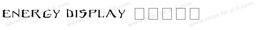 Energy Display字体转换